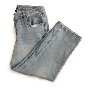 Democracy "Ab"solution Jeans Womens Size 12 Light Wash Straight Leg Denim